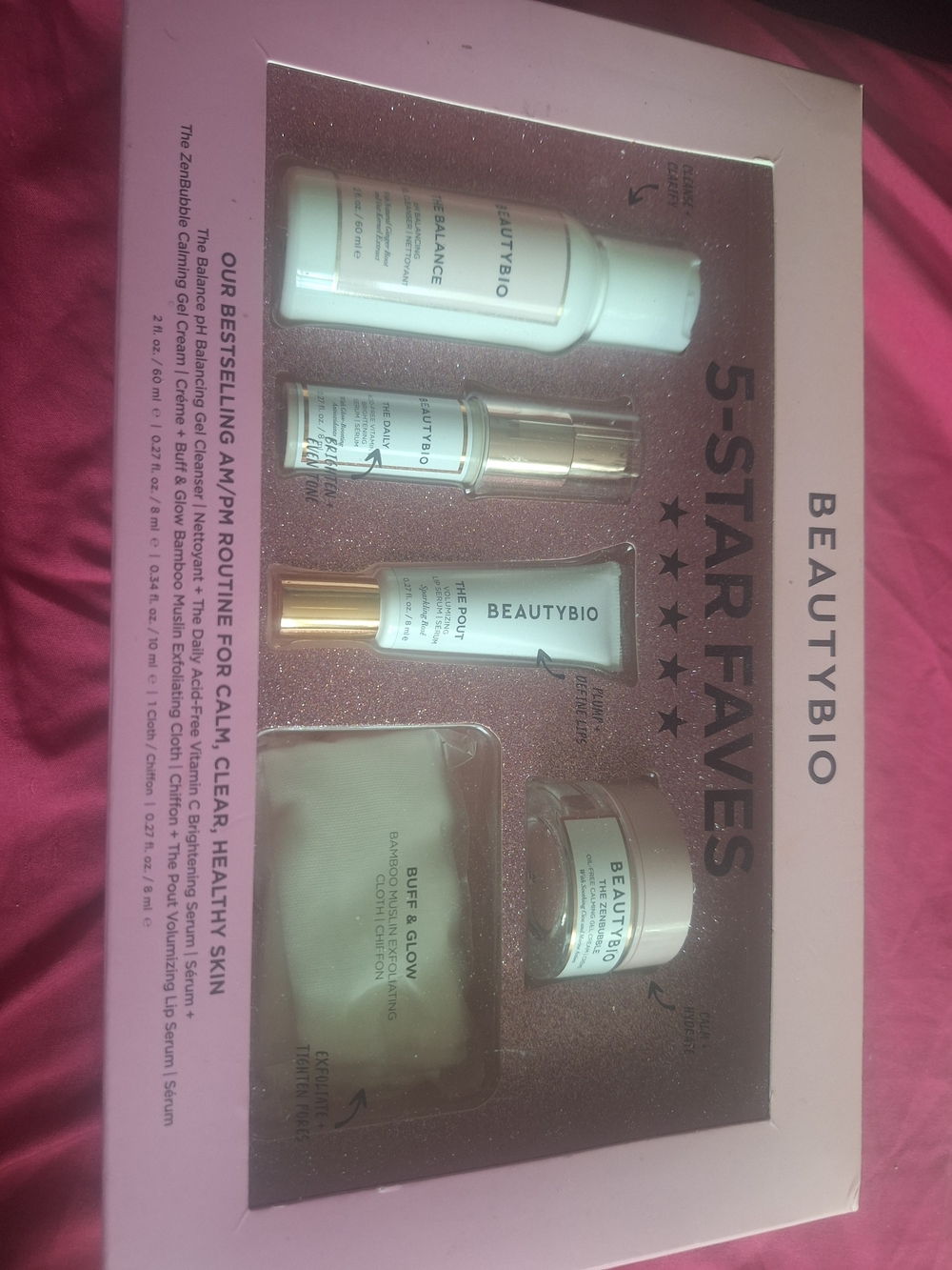 BeautyBio 5-Star Faves Skincare Set - White & Rose Gold Accents
